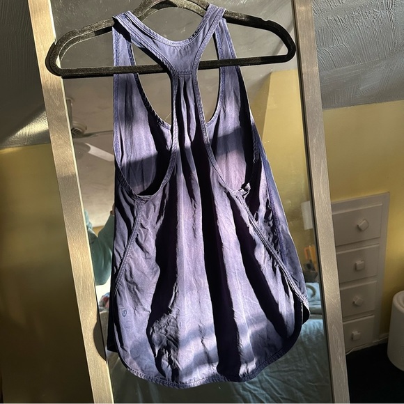 Lululemon Athletica Navy Lyocell Blend Tank Top XS - Picture 2 of 7